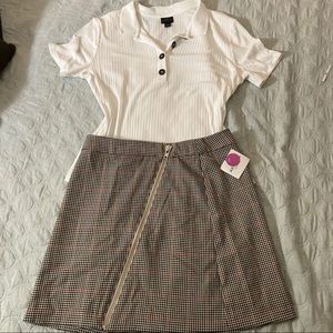 Arizona plaid mini skirt